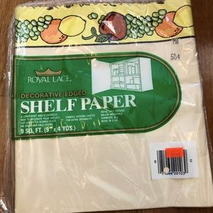 Vintage shelf liner